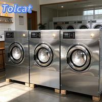 New Electric Industrial Washer Dryer Ironer Folder Etc. Stainless Steel Laundry Machine
