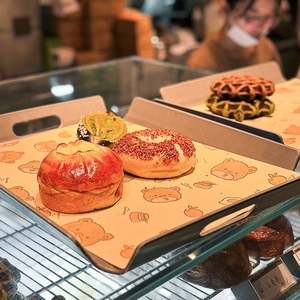 Papel de Hornear Antigrasa Impreso Personalizado con Logotipo, Recubrimiento de PE Impermeable para Empacar Sándwiches, Pan y Pasteles - Product Image 1