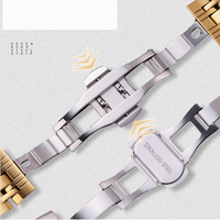 Bracelets de montre intelligents en acier inoxydable 316L avec placage PVD personnalisé en gros pour montres de plongée 12/14/16/18/20/22mm