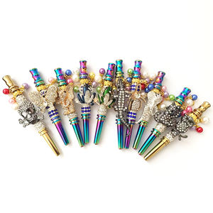 शीश हुक्का मुँह सुझावों हीरा पशु इंद्रधनुष शीश मुखपत्र हुक्का सामान - Product Image 2