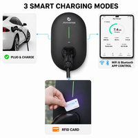 Nouvelle station de recharge pour véhicules électriques RFID 22 kW Type 2 32A Triphasée avec contrôle d'accès, borne murale, gestion multi-utilisateurs, IP55, pour appartements et communautés