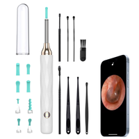 Nettoyeur d'oreilles intelligent portable HD avec caméra, rechargeable, lumière LED, connexion Wi-Fi, outil électrique pour l'élimination du cérumen