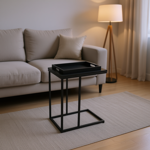 Living Room <b>Side</b> Table With Coffee Tray Metal Minimalist Design For Sofa End Use - Product Image 2