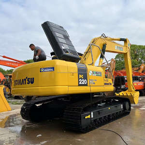 Excavadora Komatsu de oruga hidráulica de 22 toneladas usada en venta excavadoras originales PC220 KOMATSU 220 - Product Image 2