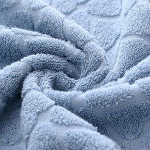 Serviette de bain épaisse en coton éponge dense, motifs et logo personnalisés en relief, super douce et tissée - Product Image 4