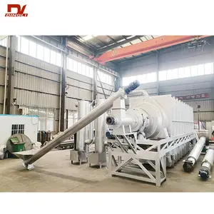 Hot Air Flow Continuous Rotary Biochar Pyrolysis Carbonization Stove