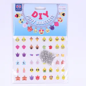 DIY Puffy charm pulseras pegatina juguetes educativos para niños crear encantos personalizados