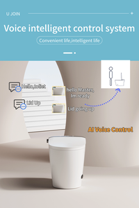 <span class=keywords><strong>Toilette</strong></span> intelligente en céramique moderne IPX4, auto-nettoyante, chauffée, double chasse d'<span class=keywords><strong>eau</strong></span>, télécommande, économie d'<span class=keywords><strong>eau</strong></span>, allongée, siphon en S - Product Image 2