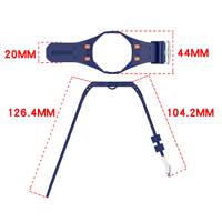 Correa AP para reloj Royal Pop, correa de repuesto de silicona resistente al agua, pulsera para hombres y mujeres con funda protectora