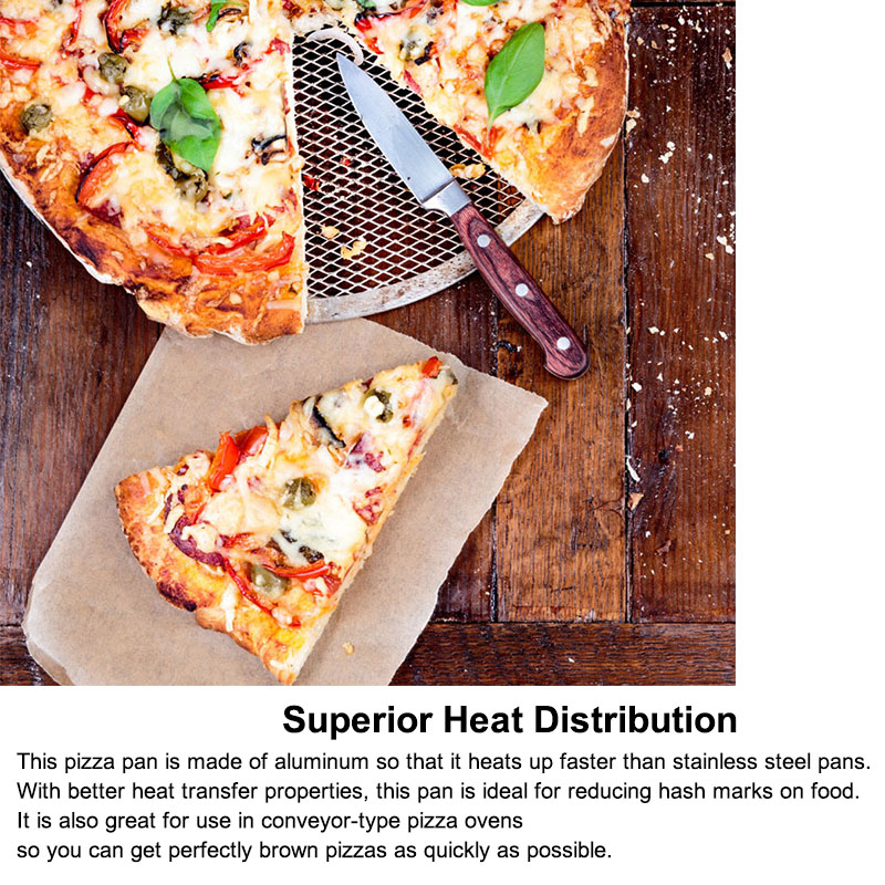 Aluminum Mesh Pizza Pan Screen