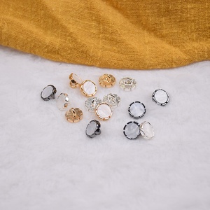 Bukwang Váy Nút Nút đá cẩm thạch cho tùy chỉnh làm việc Áo sơ mi nửa nút - Product Image 2