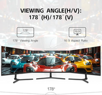 Moniteur de jeu QHD HDR 27 pouces 1440p 180Hz 1ms G-Sync Haute luminosité Entrée pour les joueurs PC Utilisateurs de bureau Nouveau produit