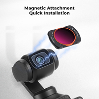 Filtro Magnético Variable ND2-32 ND32-512 de K&F Concept, Compatible con DJI Osmo Pocket 3, Filtros de Densidad Neutra con Fijación Magnética