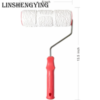 LSY Rouleau de peinture à motifs 8 ''pour la décoration murale Rouleau en caoutchouc de texture de brique classique Décoratif Ménage DIY