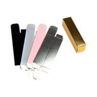 Vente en gros Boîte cosmétique de rouge à lèvres Emballage de boîte de brillant à lèvres en papier holographique or argent
