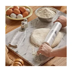 China Supplied Kitchen Stone Noodle Practical Baking Non Stick Pizza Wooden Marble Rolling Pin