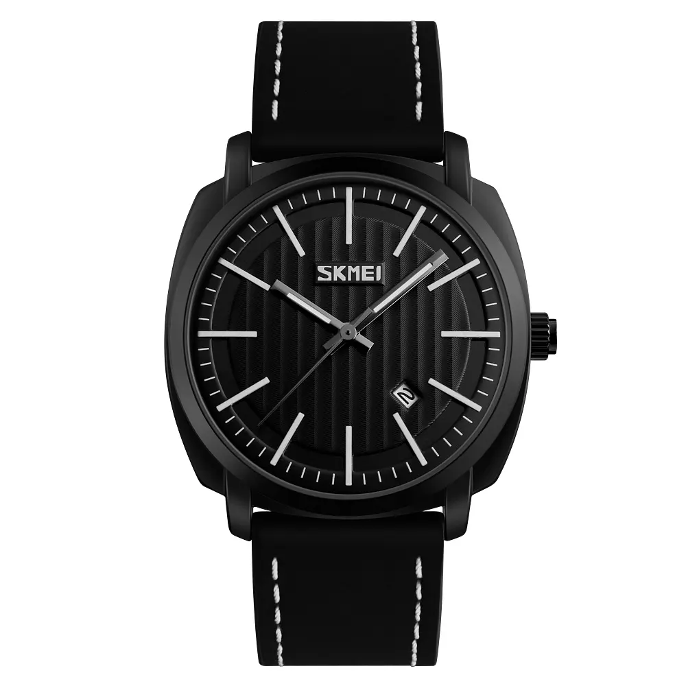 Skmei 9169 high quality mens custom OEM quartz watches genuine leather band watch relojes hombre