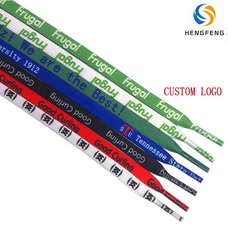 Rainbow Flat Shoelaces Custom Packaging Printed Logo - Bulk String Shoe Strings for Shoes