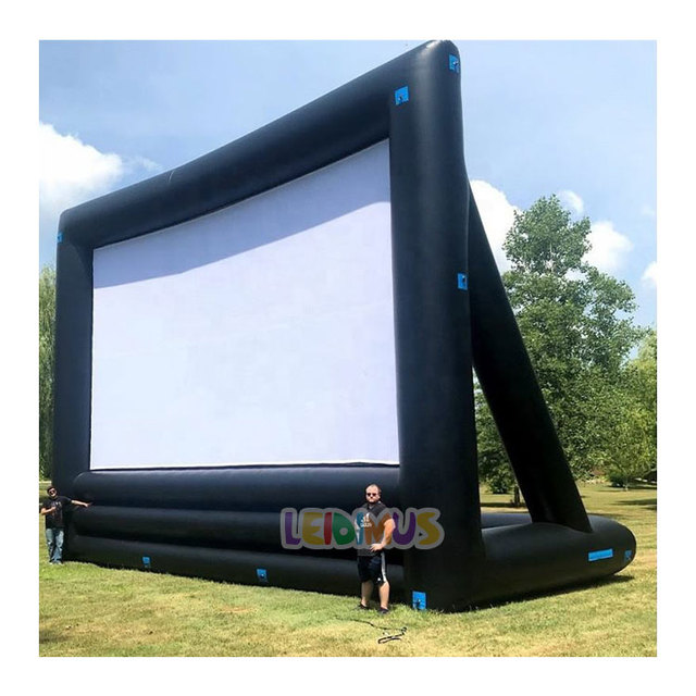 High Quality Custom Indoor Outdoor Inflatable Projection Cinema Movie Screen for Sale Outdoor Cinema With Blower