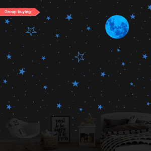 Sao siêu Kit phát sáng trong tối Trần Sao Stickers Đối với trang trí nội thất nghệ thuật trần tường trang trí - Product Image 1