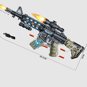 ปืนของเล่นเด็ก M416 รุ่นใหม่ ขนาด 51 ซม. ทำจากพลาสติก สี<span class=keywords><strong>เขียว</strong></span>ทหาร พร้อมเสียง แสง และระบบสั่นสะเทือน ใช้แบตเตอรี่ - Product Image 2