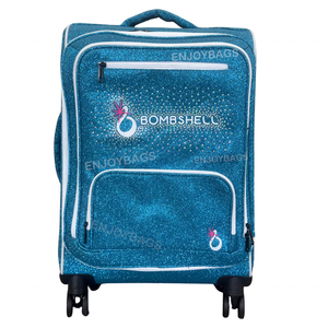 Nueva llegada Bling Glitter Cheer Maletas Equipaje con diamantes de imitación Autodefensa Accesorios <span class=keywords><strong>Maleta</strong></span> para Cheer and Dance Girls - Product Image 2