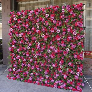Decoraciones de Pared de Rosas Blancas Artificiales en 3D/5D, Ecológicas y Románticas, para Bodas, Fiestas, Decoración del Hogar y Fondos de Escenario - Product Image 5
