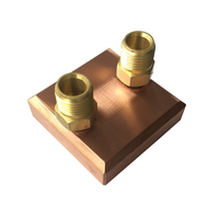 Ventilateur à ailettes skivé en aluminium à haute densité d'ailettes dissipateur de chaleur d'usinage en cuivre pour bloc de refroidissement par eau CPU