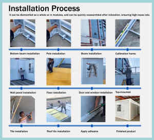 Maison conteneur détachable abordable de 20 pieds du fabricant, installation rapide, module de stockage en acier de 20 pieds, mobilier inclus - Product Image 5