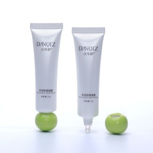 Nouveauté : Emballage cosmétique personnalisé en tube plastique blanc vide avec bouchon à vis, idéal pour crèmes de soin et masques faciaux - Product Image 1