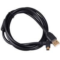 Câble d'extension répéteur actif USB 2.0 mâle 90 degrés vers Mini 5 broches mâle pour appareil photo, lecteur MP3, MP4, ordinateur