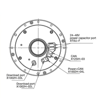 Actionneur de joint de robot à arbre creux de précision, compatible CANopen EtherCAT pour robot humanoïde et cobot