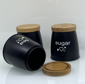 Household Storage tank with Natural Bamboo and Wood Lid sealed Preservation Price Low Wholesale <strong>Coal</strong> Storage <strong>Bin</strong> - Product Image 6