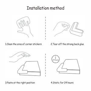 PRODIGY CP01 Self Adhesive Plastic <b>Corner</b> <b>Protectors</b> Edge Guard for Baby Safety - Product Image 5