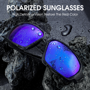 WEST BIKING Lunettes de cyclisme polarisées unisexe <span class=keywords><strong>Protection</strong></span> UV400 Lentille anti-rayures <span class=keywords><strong>VTT</strong></span> Lunettes de soleil de sport extérieur - Product Image 4