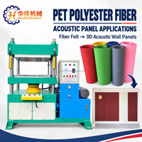 Machine de formage de panneaux acoustiques en fibre de polyester PET sur mesure, presse hydraulique à froid