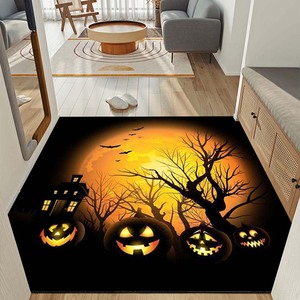 Felpudo lavable para puerta delantera y trasera, felpudo para halloween, felpudo para pasillo feliz - Product Image 2