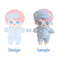 Peluche personnalisée de 20 cm, adorable personnage de dessin animé, animal en peluche, rembourrage en coton PP, jouet en peluche Kpop