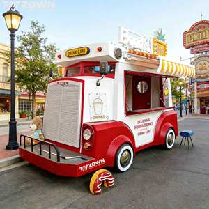 Camion de restauration électrique personnalisé haut de gamme, norme CE, chariot de cuisine mobile, écologique, pour la vente de nourriture rapide en rue, remorque commerciale - Product Image 1