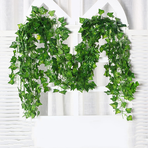 Altri Fiori e Piante Decorative all'Ingrosso Ghirlanda di Foglie di Edera Artificiale Finta da Appendere a Parete - Product Image 3