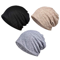 Al por mayor Gorro para quimioterapia, Pañuelo para la cabeza, Bandana plisada elástica, Gorro de dormir con nudo, Gorro sin borde de punto, Turbante para mujeres