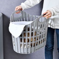 Panier à linge mural pliable, léger et multifonctionnel pour chambre et salle de bain, design portable et gain de place