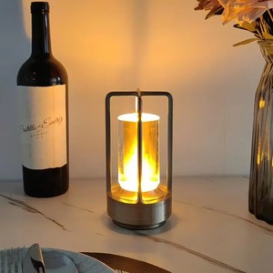 Lámpara de <span class=keywords><strong>Mesa</strong></span> LED Recargable de Aluminio, Inalámbrica, Moderna, Sencilla, con Control Táctil y Regulable, para Decoración de Restaurantes, Hoteles y Dormitorios - Product Image 4