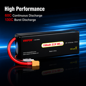 Batterie de drone 1100 mAh 60C haute tension, haute puissance, charge rapide, longue autonomie pour inspection industrielle, directement de l'usine - Product Image 6