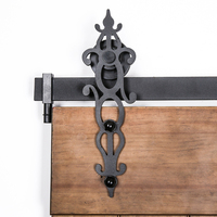 OEM/ODM personnalisation de l'intérieur de la maison décorative système de rail de porte de grange en acier au carbone coulissant silence kits de quincaillerie pour porte de grange