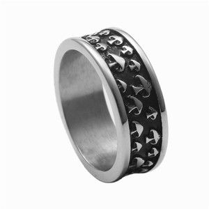 Mens Titanium Steel Mushroom <b>Ring</b> Retro Punk Style Plant Pattern Fashion Jewelry Gift - Product Image 5