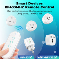 Interrupteur d'éclairage à commande tactile sans fil pour maison intelligente 433 MHz Multi-contrôle Interrupteur intelligent WiFi