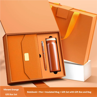 Ensemble Cadeau d'Affaires Promotionnel Personnalisé 2027 YIWIND en Cuir PU avec Tasse Isotherme Sérigraphiée, Carnet et Stylo 3-en-1 pour Entreprise