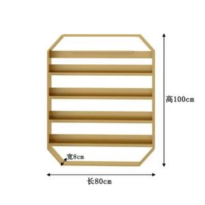 Wall Display <b>Cabinet</b> Design Custom Wood Led <b>Light</b> Shelf Gold Clothing Display Rack for Garment Shop - Product Image 1