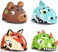 Casque de vélo pour enfants de conception animale de dessin animé casque de vélo de sport avec équipement de cyclisme de conception animale mignonne pour enfants